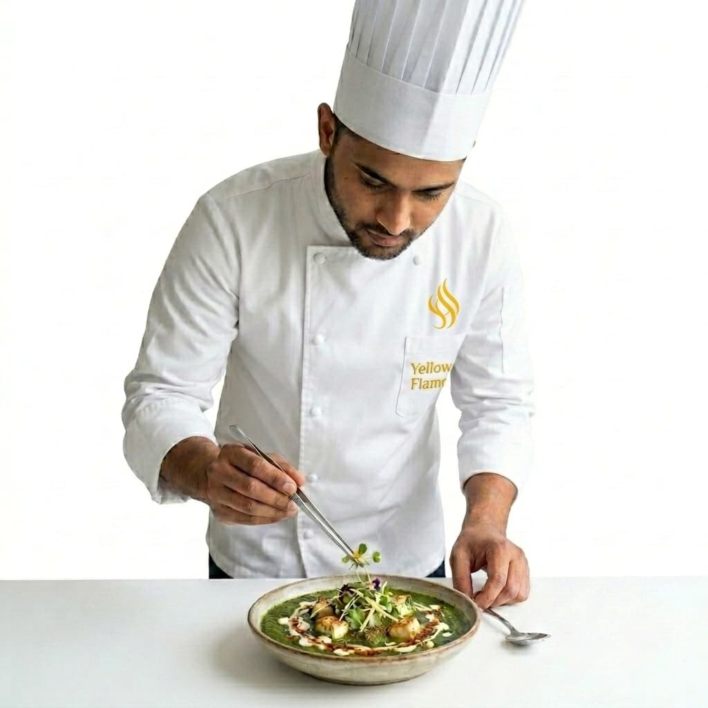 Indian Chef Plating Dish 1